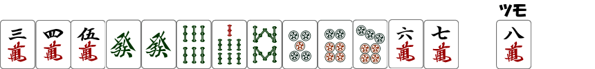 字牌が入っているのでタンヤオではない